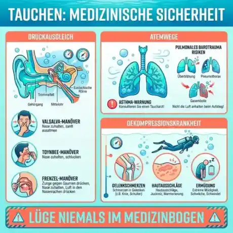 Tauchen Medizinische Sicherheit Übersicht